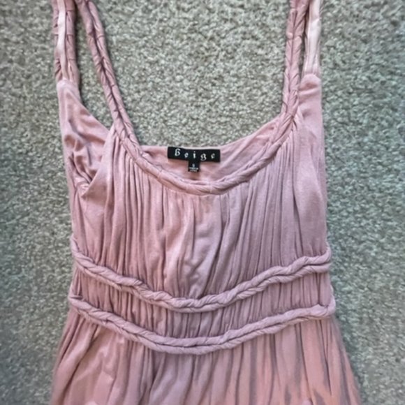 Beige pink summer dress - Picture 6 of 7